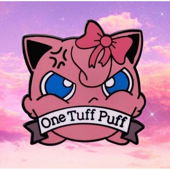 Pokemon Accessories - Pokemon Jigglypuff One Tuff Puff Cute Enamel Pin